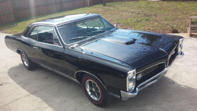 1967 Pontiac GTO Hardtop 400 4 speed manual Tripower Factory Black A/C GOAT 1967 Pontiac GTO