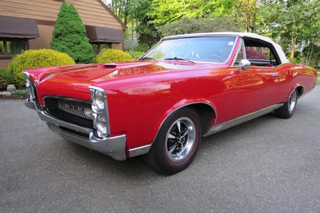1967 PONTIAC GTO RED CONVERTIBLE 400CU.IN/-HURST AUTO 1967 Pontiac GTO