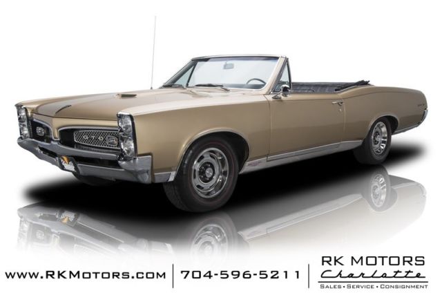 1967 Pontiac GTO Signet Gold Convertible 400 V8 3 Speed Automatic 1967 Pontiac GTO --