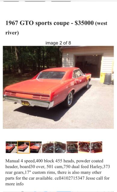 1967 Pontiac GTO Chrome - photo 2