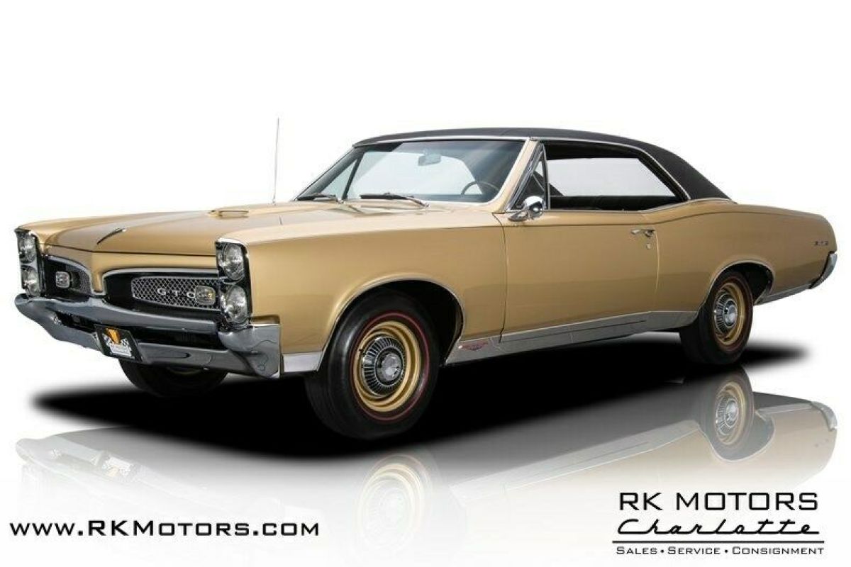 1967 Pontiac GTO Tiger Gold Hardtop 400ci HO V8 4 Speed Manual 1967 Pontiac GTO