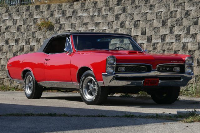 1967 Pontiac GTO-Tribute with 455/New Paint-Convertible Body- 1967 Pontiac GTO CLONE TRIBUTE GTO 64 65 66