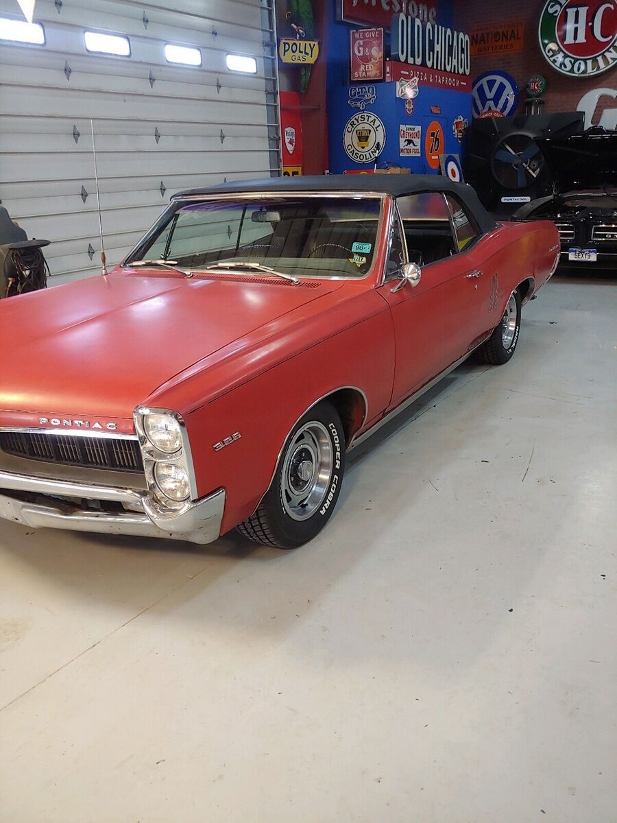 1967 Pontiac LeMans Convertible Red RWD Automatic 1967 Pontiac Le Mans