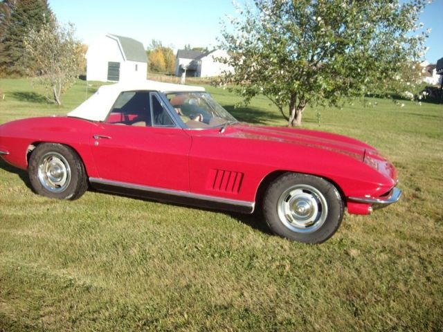 1967 Red 327cid 4 speed non-numbers matching engine rebuilt Great Value 1967 Chevrolet Corvette