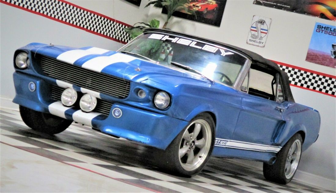 1967 Shelby GT500 Eleanor Convertible 1968 Fastback Boss Mach 1969 1970 camaro 1967 Ford Mustang Shelby GT500E Convertible 390 5 spd **NO RESERVE**