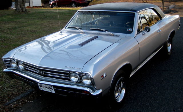 1967 SS Clone Coupe,Silver/Black,383 Stroker,4 Speed,456 Gears,PS,New Int,Driver 1967 Chevrolet Chevelle