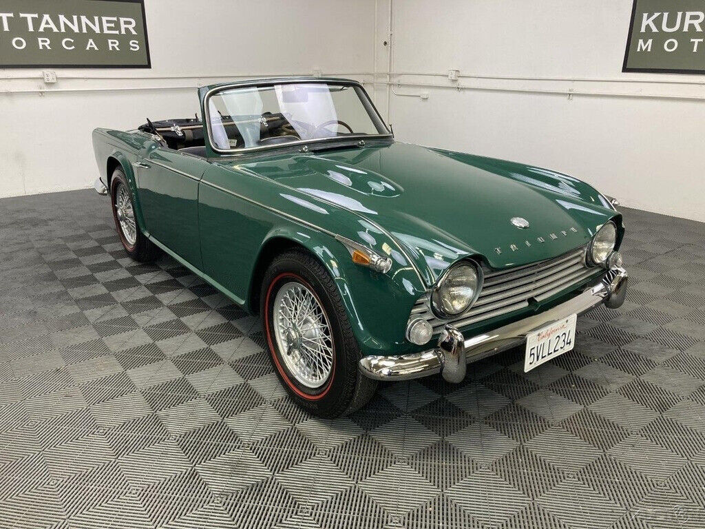 1967 TRIUMPH TR4A IRS. WELL RESTORED CALIFORNIA CAR SHOWING 100,575 MILES. 1967 Triumph TR4A 1967 TRIUMPH TR4A IRS. BRITISH RACING GREEN WITH BLACK TRIM