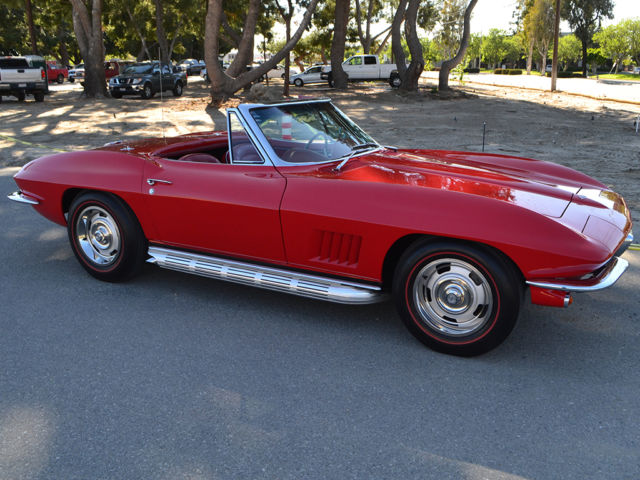 1967 Vette, Very Rare Red/Red, L79 327/350hp, 4-Spd, Side Exhaust,Rebuilt Motor 1967 Chevrolet Corvette L79 327/350