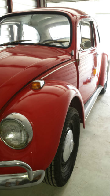 1967 VW BEETLE, RED / BLACK INTERIOR, 4 SPEED 1967 Volkswagen Beetle - Classic