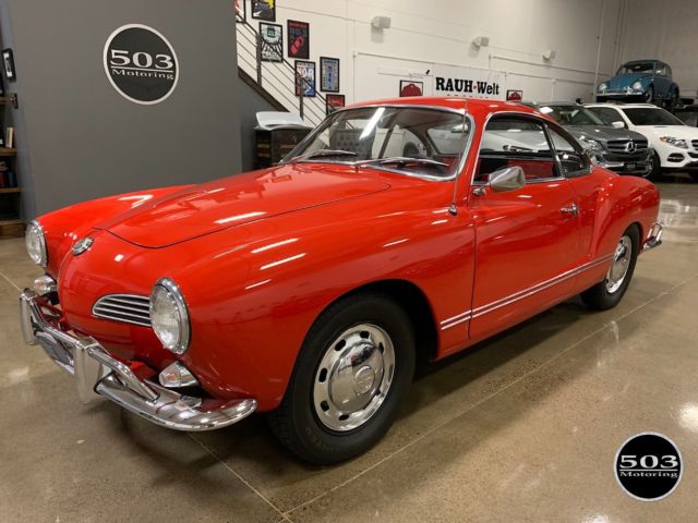 1967 VW Karmann Ghia Coupe Fully Restored and Sorted Porsche Signal Red Stunner 1967 Volkswagen Karmann Ghia