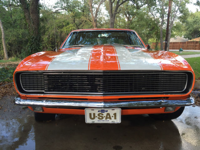 1967,1968,1969 Camaro, RS, SS, Yenko, copo, Hugger orange, ZZ 502, five speed 1967 Chevrolet Camaro