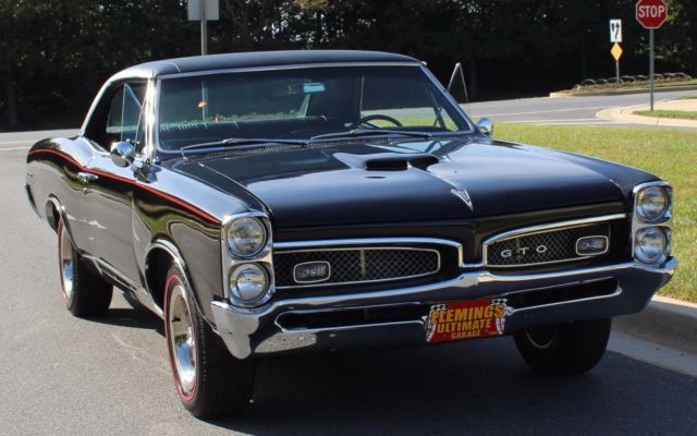 1967 Pontiac GTO Matching Numbers, Documented, Black on Black Coup - photo 12