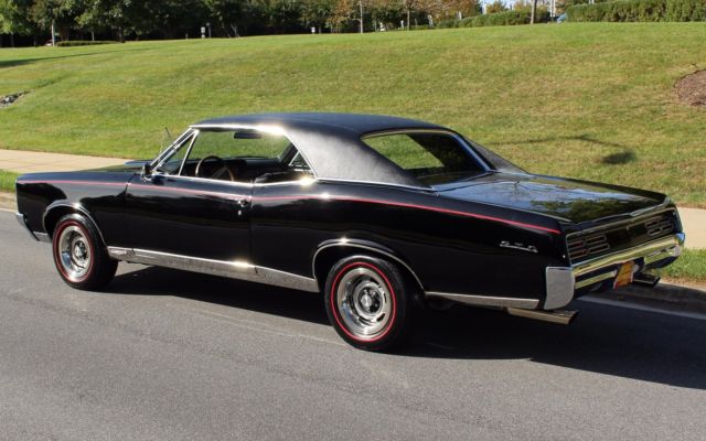1967 Pontiac GTO Matching Numbers, Documented, Black on Black Coup - photo 3