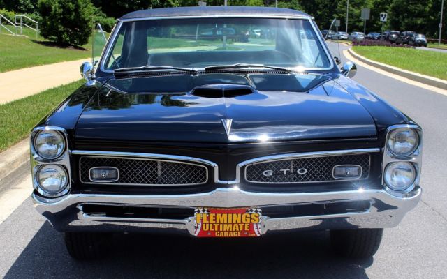 1967 Pontiac GTO Matching Numbers, Documented, Black on Black Coup - photo 8