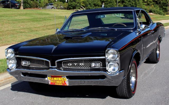 1967 Pontiac GTO Matching Numbers, Documented, Black on Black Coup - photo 9