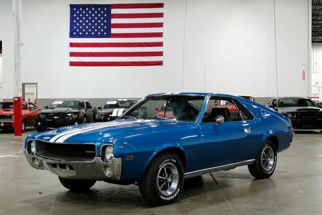 1968 AMC AMX 60374 Miles Blue 360 V8 Automatic 1968 AMC AMX --