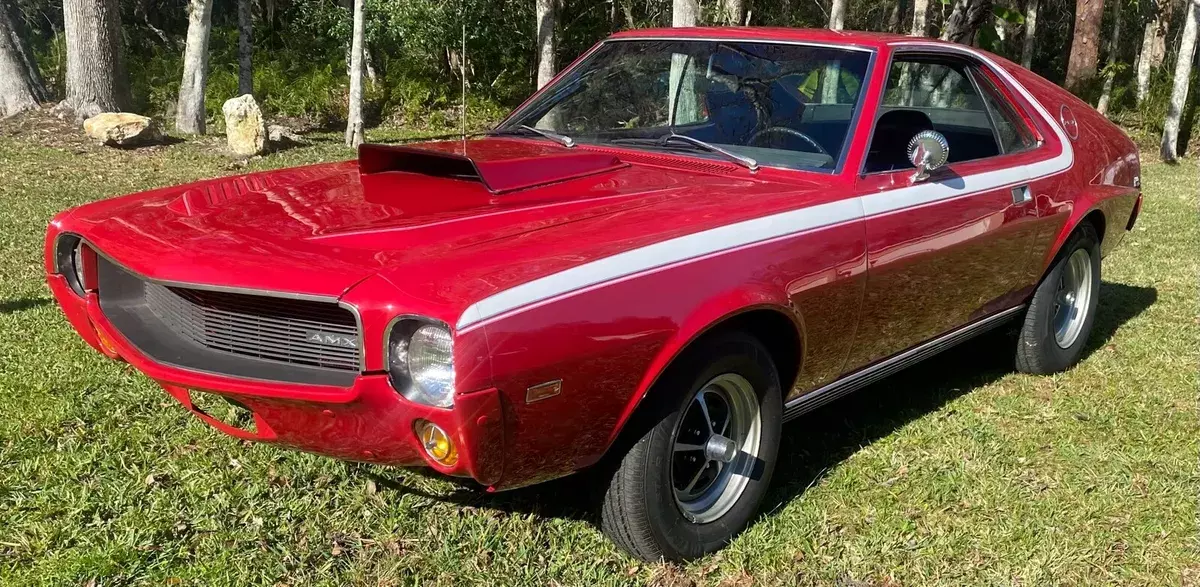 1968 AMC AMX Coupe Red RWD Manual AMX 1968 AMC AMX AMX