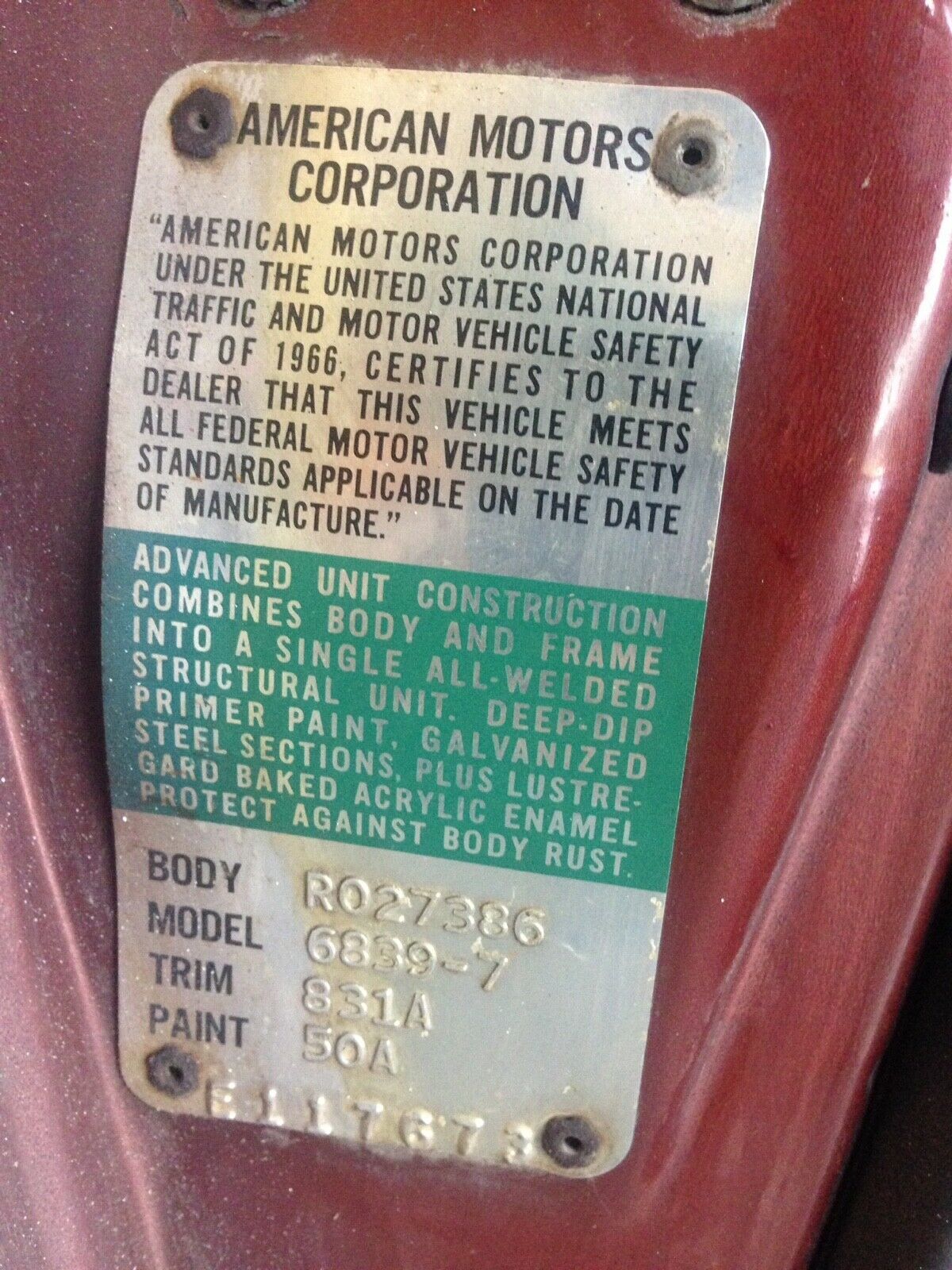 1968 AMC AMX AMX - photo 13