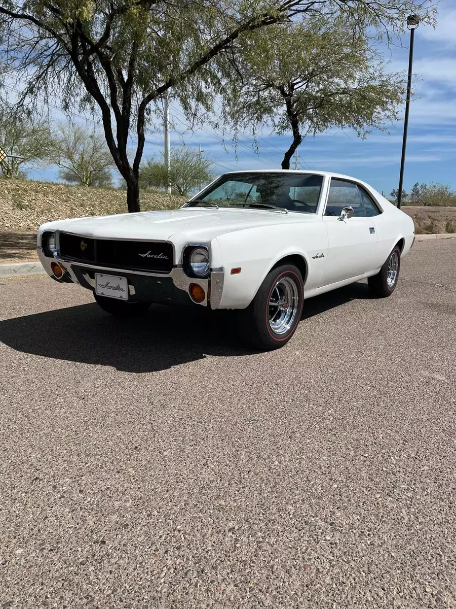 1968 AMC Javelin Coupe White 1968 AMC Javelin
