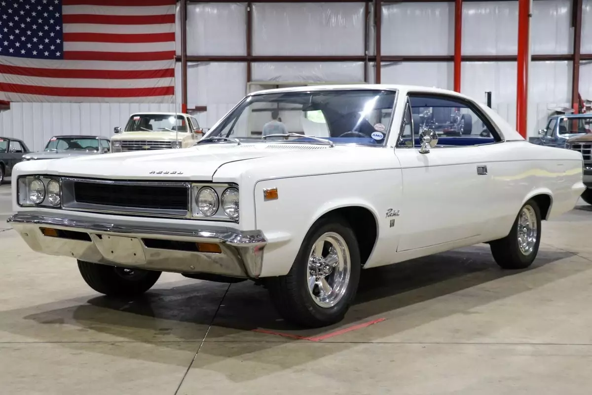 1968 AMC Rebel 94410 Miles White Coupe 360ci V8 1968 AMC Rebel