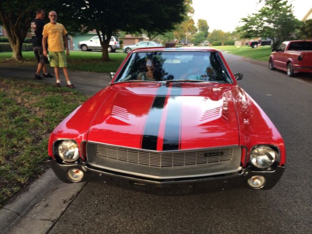 1968 AMX 390cu, RALLY GAUGE & GO Pack, OEM Chrome Wheels, 2 Owner AMX muscle car 1968 AMC AMX Gauge Pack AMX