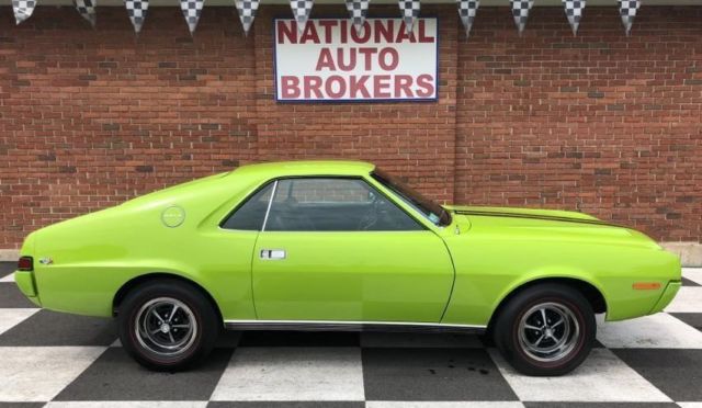 1968 AMX Go Pack Package 360 V8 Engine Rebuilt Trans And Twin Grip Posi Rear 1968 AMC AMX AMX GO PACK