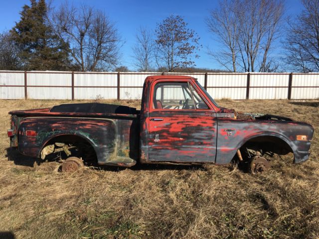 1968 C10 Chevrolet truck, step side, no motor, no transmission, single cab 1968 Chevrolet C/K Pickup 1500 single cab