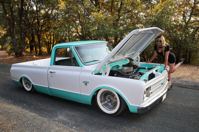 1968 C10 short bed air ride hot rod slammed restored custom classic, crate motor 1968 Chevrolet C-10
