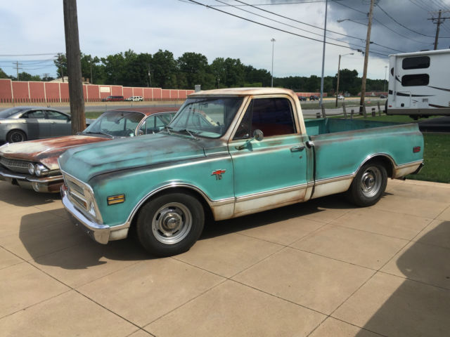 1968 C10 Shortbed 400 SB lowered disc brakes AZ truck SWB short bed auto tilt 1968 Chevrolet C-10