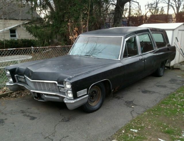 1968 Cadillac Commercial Superior Soveriegn Hearse Ambulance Combo Funeral Coach 1968 Cadillac DeVille Commerical Chassis