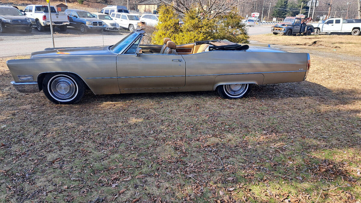 1968 Cadillac DeVille 1 Owner 79K Miles Factory A/C Headrest Baroque Gold Rare! - photo 5
