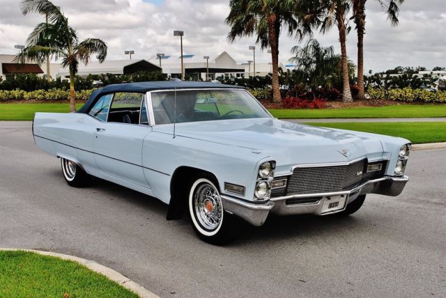 1968 Cadillac DeVille Convertible Fully Restored A/C Rare Arctic Blue - photo 13