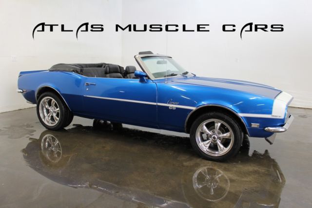1968 Camaro Convertible electric top 327 auto factory AC console gauges tach 1968 Chevrolet Camaro convertible electric top AC tach console gauges