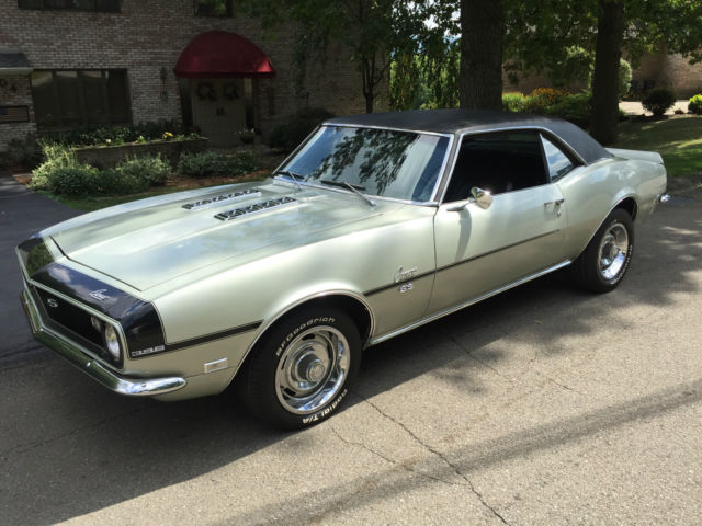 1968 CAMARO " SS" 396 V8 4-SPEED, 12-BOLT POSI. SEQUOIA GREEN / BLK. RARE CAR !! 1968 Chevrolet Camaro SS