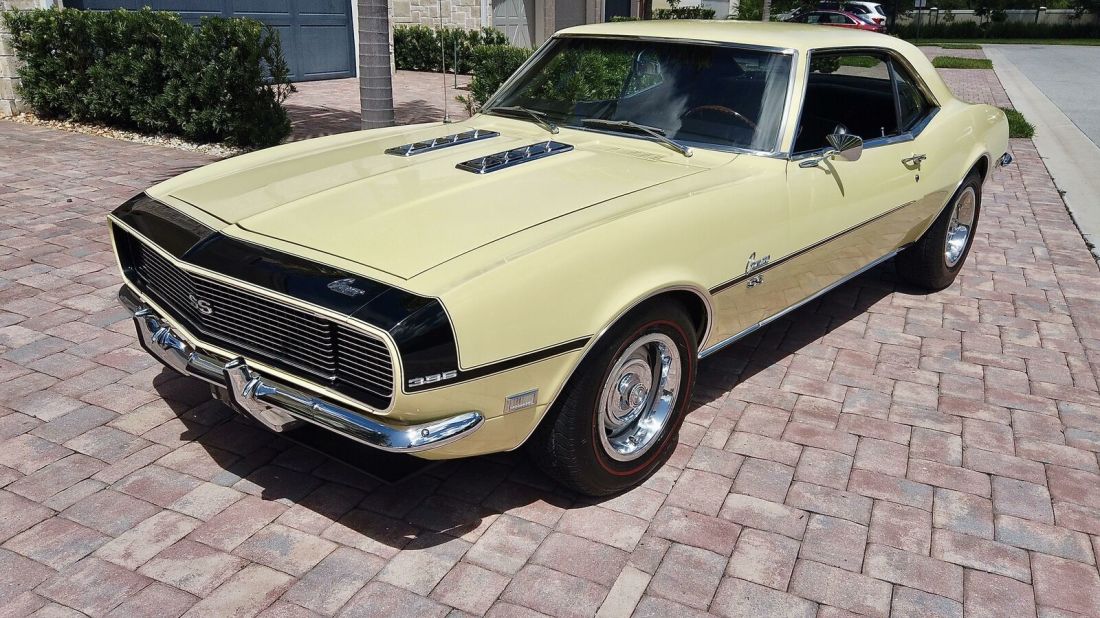 1968 Camaro SS 396/375 H.P. 4 Speed Muncie Butternut Yellow 1968 Chevrolet Camaro Super Sport