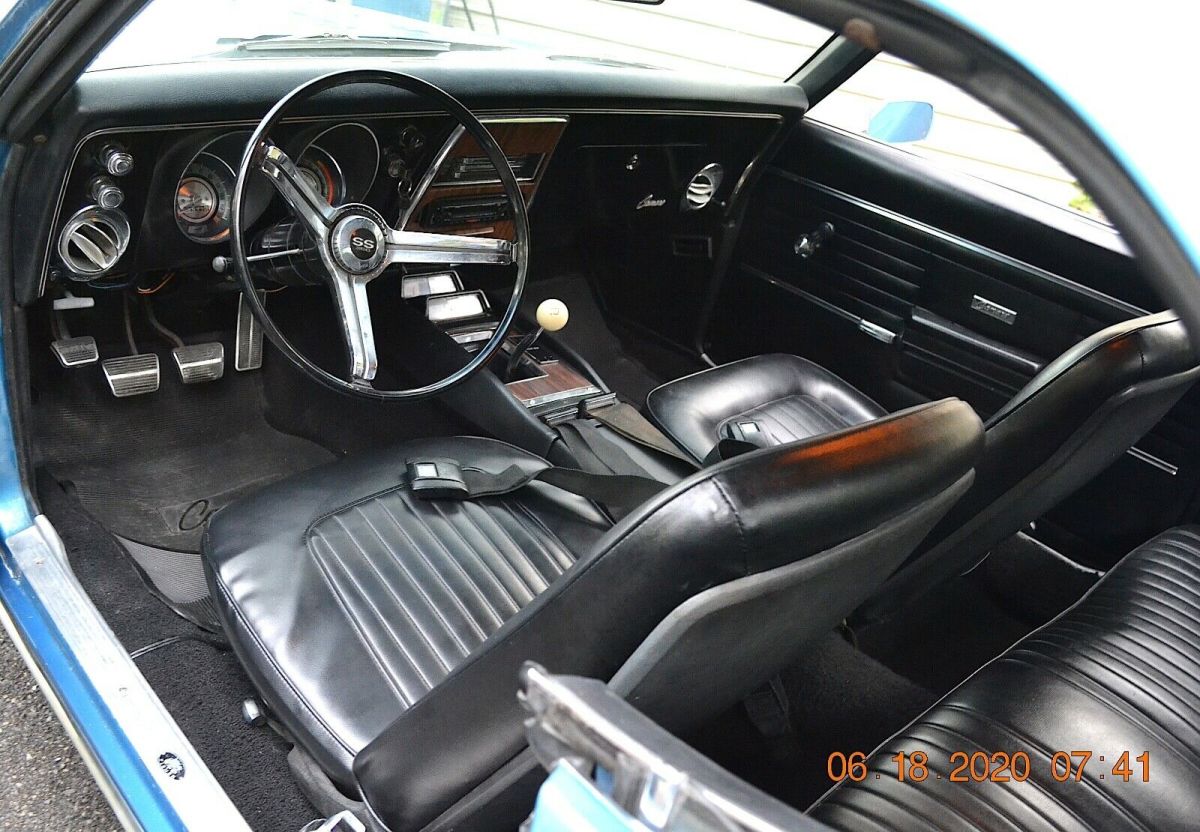 1968 Chevrolet Camaro 302DZ 4SPD 12 BOLT PS PDB TACH & GAUGES BUCKETS - photo 3