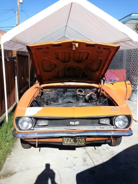 1968 Camaro SS396 375HP L78 factory 4:10 12 bolt Special Paint Code 9257 mi RARE 1968 Chevrolet Camaro SS