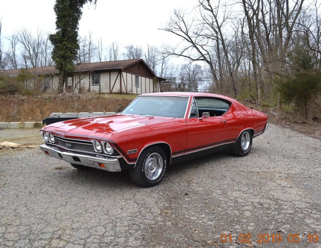 1968 CHEVELLE SS REAL 138 SUPER SPORT 454 AUTO 12 BOLT PS BEAUTIFUL BRIGHT RED 1968 Chevrolet Chevelle 454 AUTO 12 BOLT PS 138 SUPER SPORT