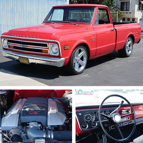 1968 CHEVROLET C-10 TRUCK PICKUP NEW LS MOTOR NEW INTERIOR AC CHEVY NO AIR RIDE 1968 Chevrolet C-10