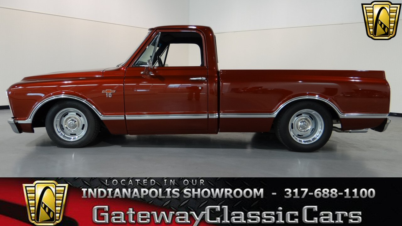 1968 Chevrolet C10 8635 Miles Inferno Red Crystal Pickup 383 CID V8 4 Speed Aut 1968 Chevrolet C-10