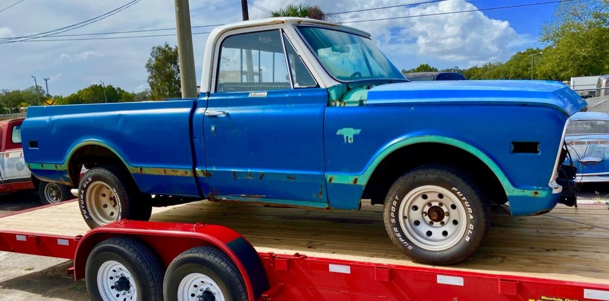 1968 Chevrolet C10 a/c Short Bed Fleet Side 350 V8 350 Tranny Part Restored 1968 Chevrolet C-10