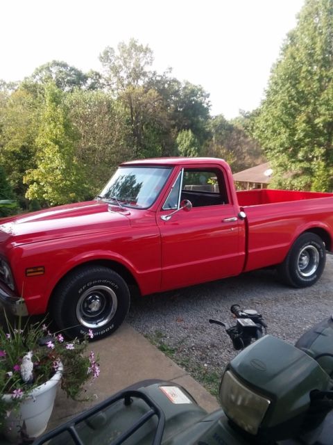 1968 Chevrolet C10 Red Shortbed Pickup 396/402 C.I. Automatic 2 Wheel Drive 1968 Chevrolet C-10