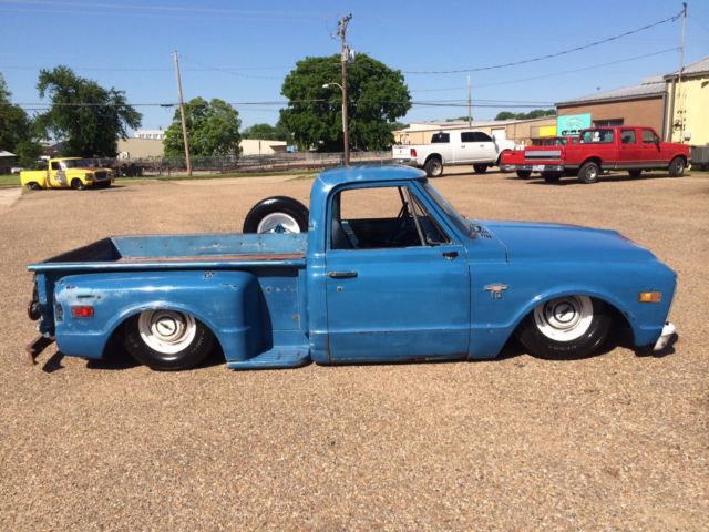 1968 Chevrolet C-10 bagged body dropped patina'd short bed shop truck - photo 5