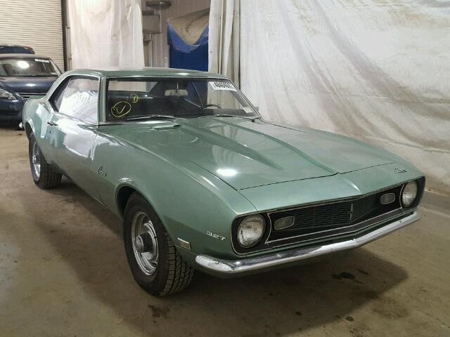 1968 Chevrolet Camaro 53498 Miles Green Coupe 327 V8 Automatic 1968 Chevrolet Camaro --