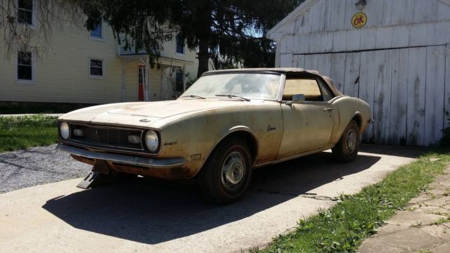 1968 Chevrolet Camaro Convertible Barn Find 1 Owner 36K Miles Original Paperwork - photo 2
