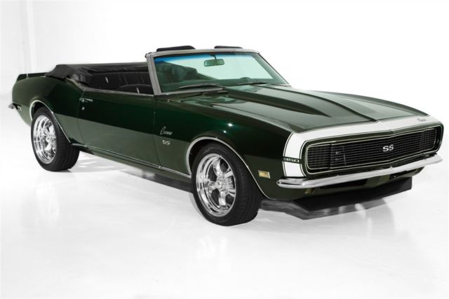 1968 Chevrolet Camaro Midnight Green Metallic Manual Convertible 1968 Chevrolet Camaro Midnight Green Metallic
