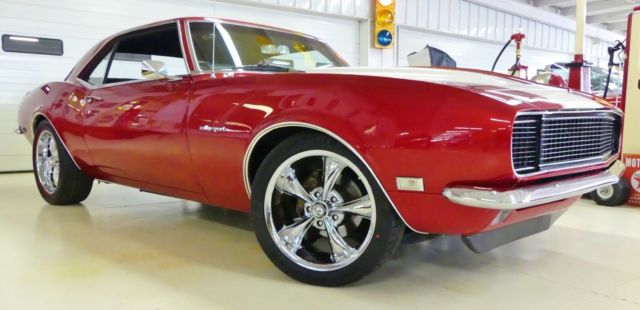 1968 Chevrolet Camaro RS 14818 Miles Candy Brandywine Red Metallic 2 Door Hard T 1968 Chevrolet Camaro RS