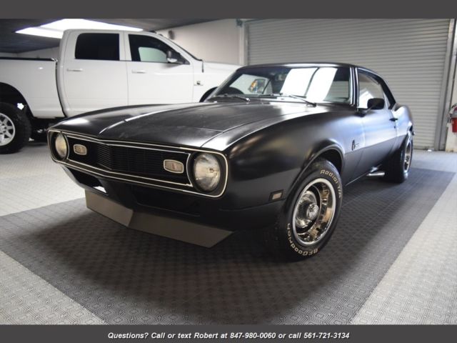 1968 Chevrolet Camaro Satin Black, solid rust free, 4 Speed, We Finance FL 1968 Chevrolet Camaro