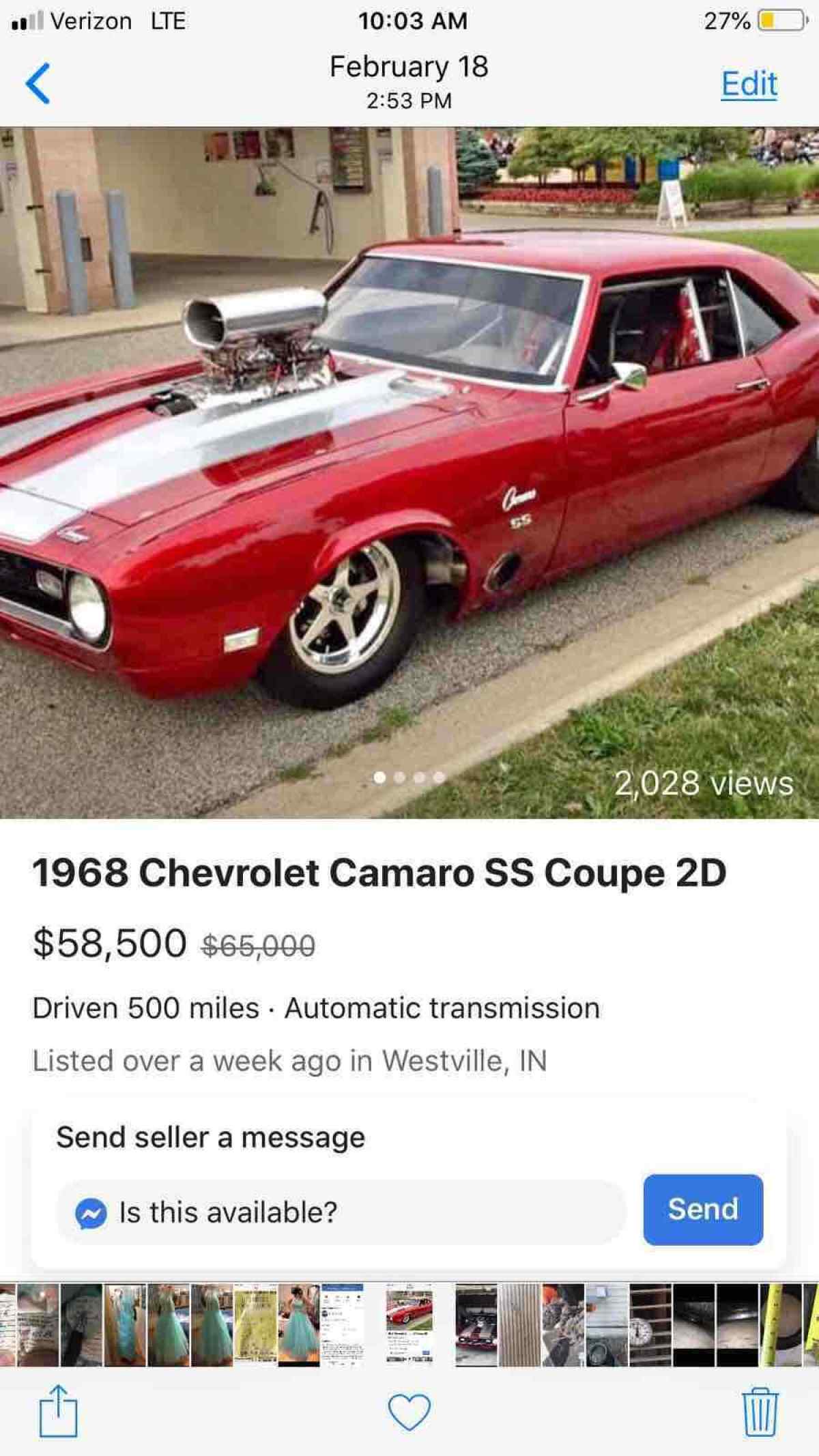 1968 Chevrolet Camaro SS - photo 12