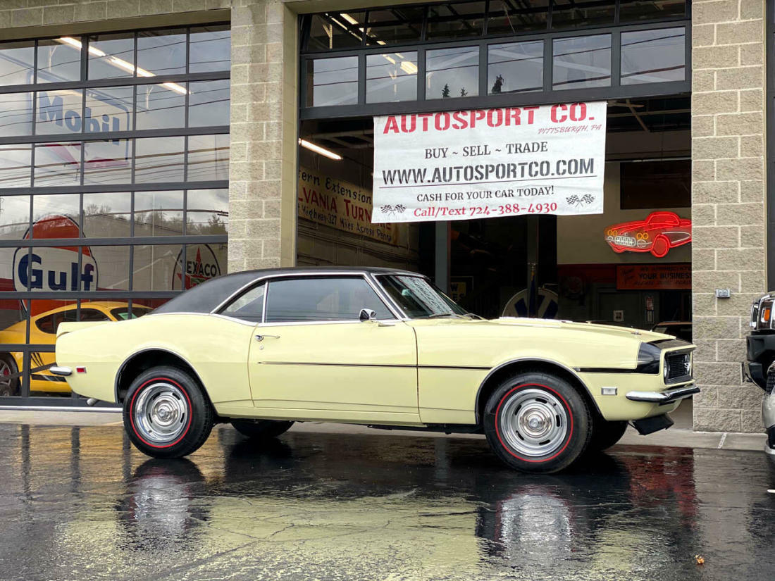 1968 Chevrolet Camaro True SS 76250 Miles Butternut Yellow Classic Car 350 V8 En 1968 Chevrolet Camaro True SS